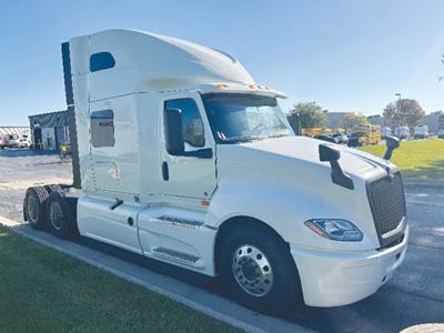 International LT625 Sleeper Semi Truck - 73" Sky-Rise, Cummins 450HP