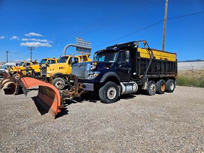 2015 International 7600 Dump Truck Snow Plow