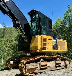 2018 Caterpillar 568 LL Tracked Log Loader - T-Mar Log Grapple