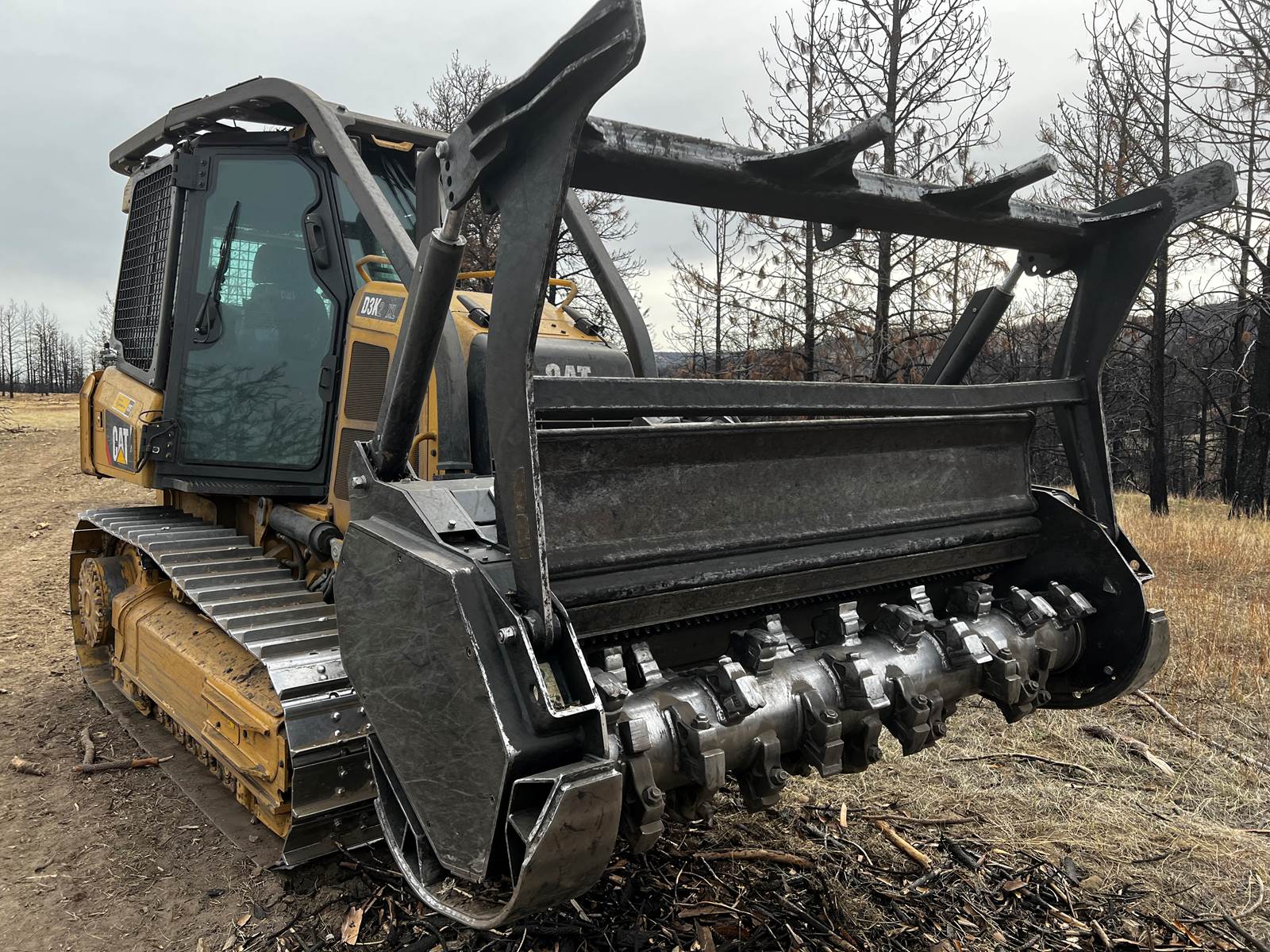 2021 Caterpillar D3K2 XL Dozer Mulching Head For Sale, 999 Hours