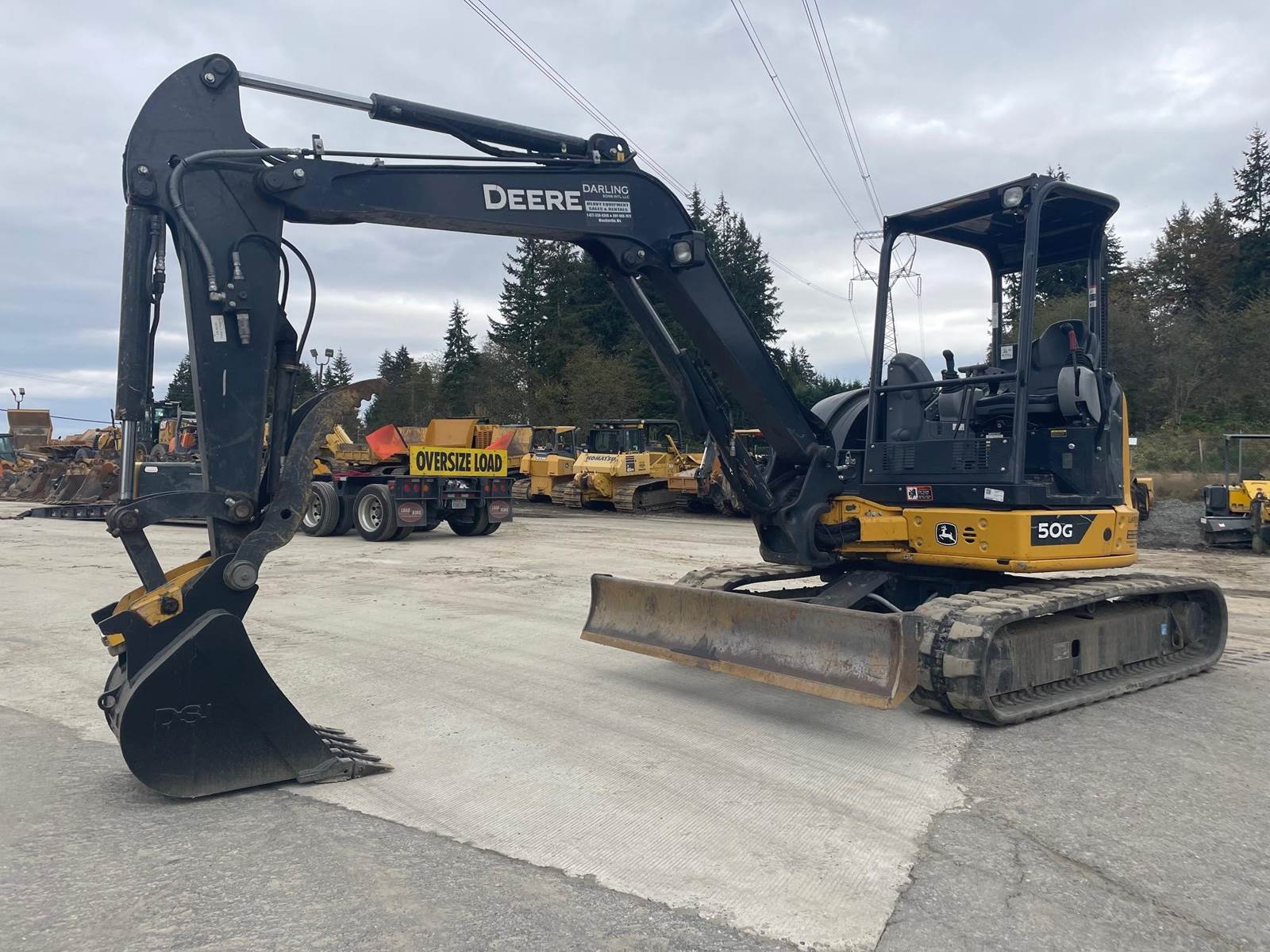 2021 John Deere 50G Mini Excavator For Sale, 580 Hours Snohomish, WA 11686771