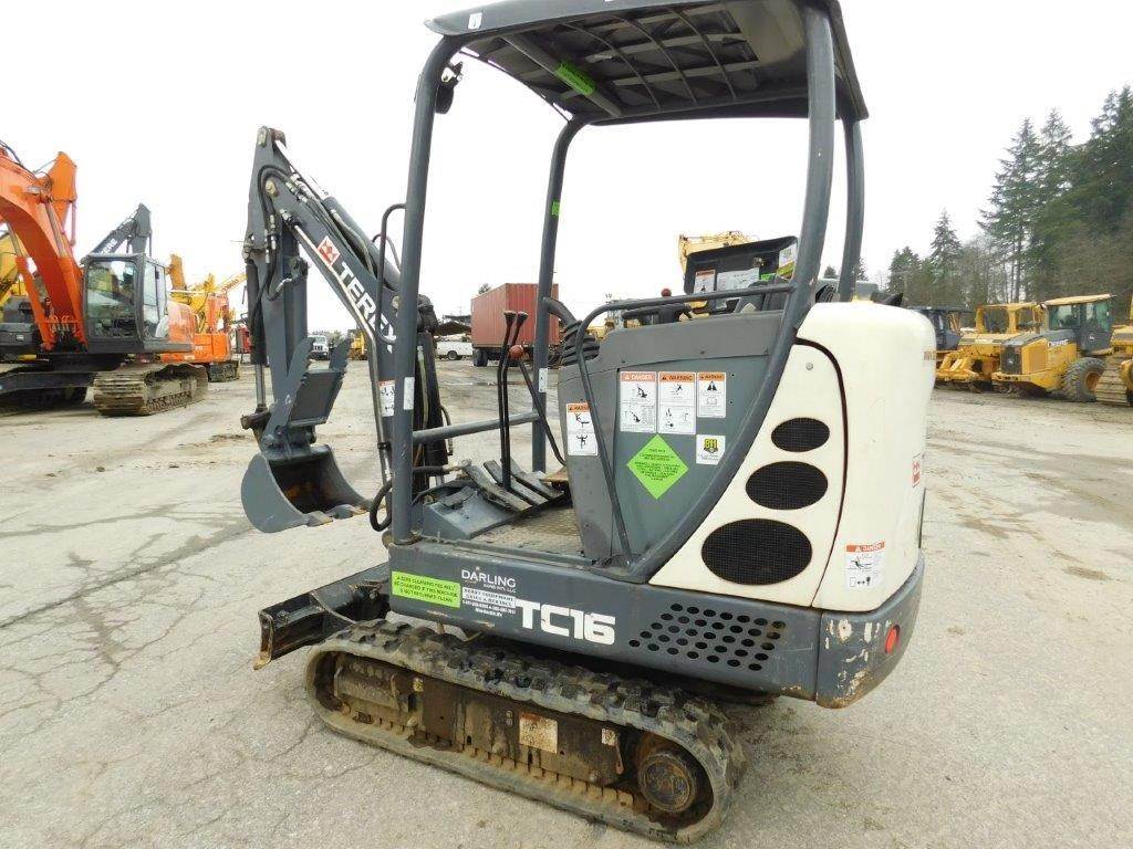 2013 Terex TC16 Mini Excavator For Sale, 485 Hours Woodinville, WA