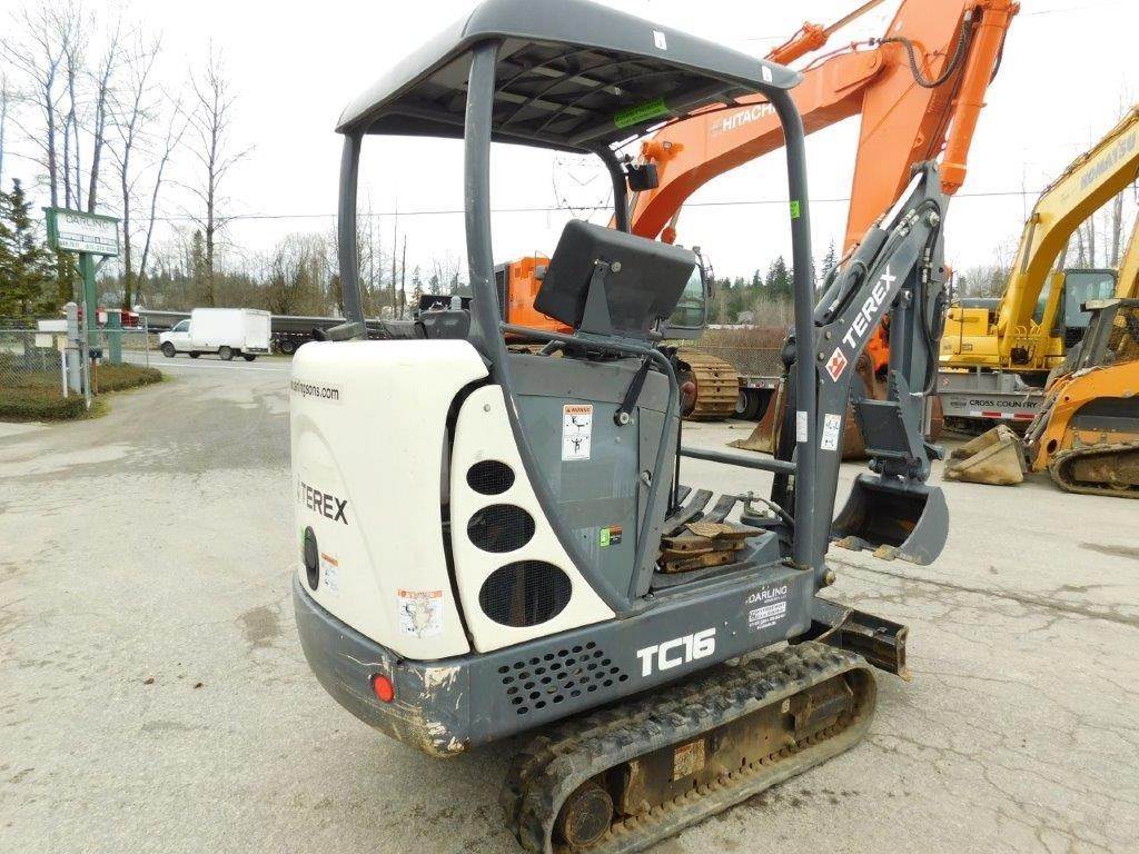 2013 Terex TC16 Mini Excavator For Sale, 485 Hours Woodinville, WA