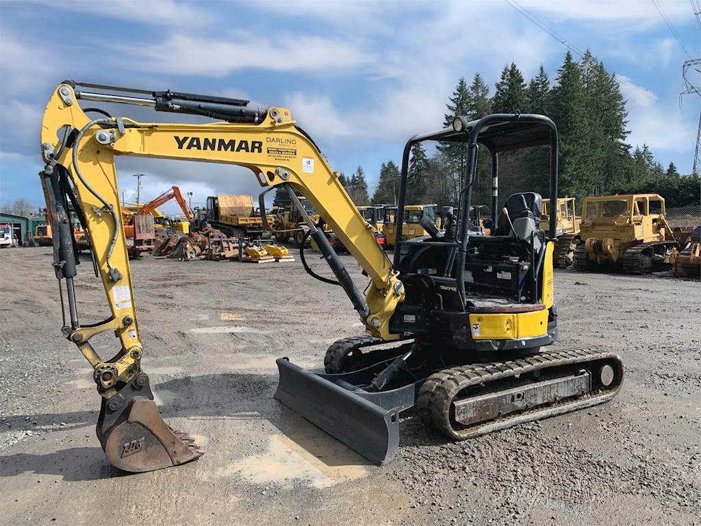 2017 Yanmar VIO356A Mini Excavator For Sale, 1,311 Hours Snohomish
