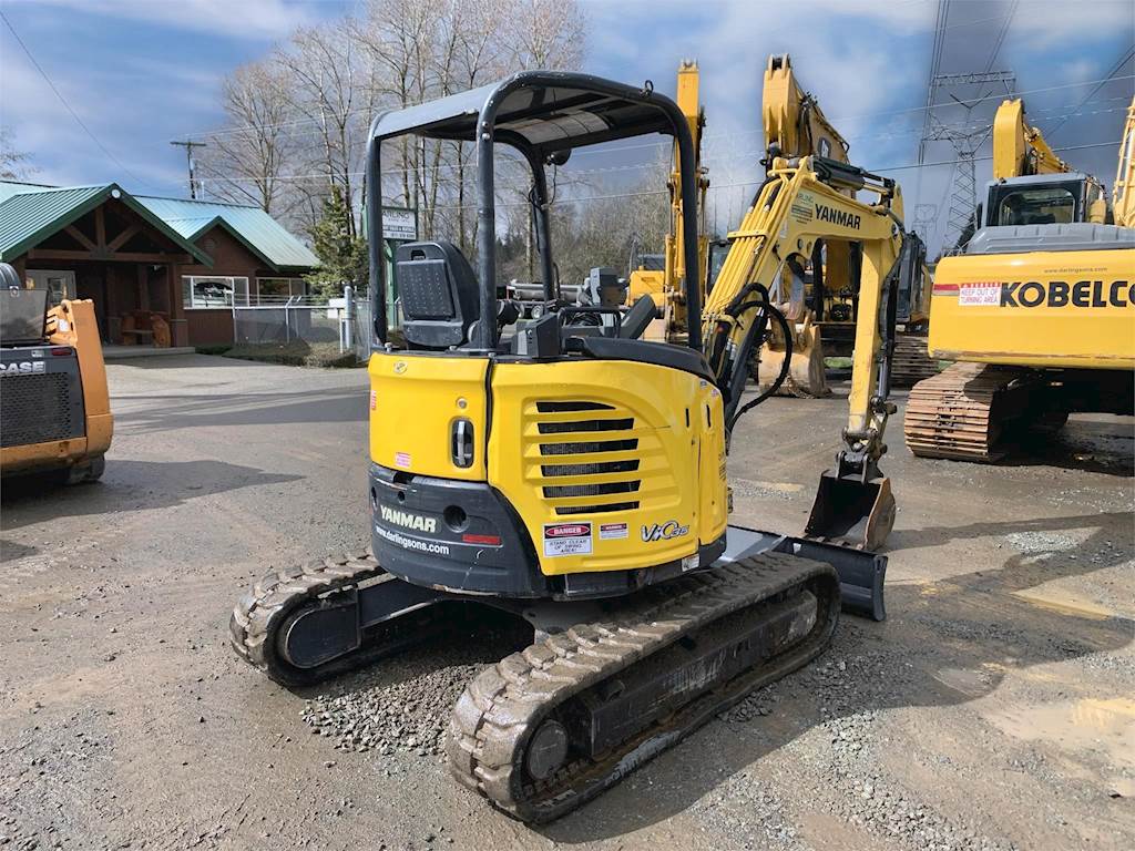 2017 Yanmar VIO356A Mini Excavator For Sale, 1,311 Hours Snohomish