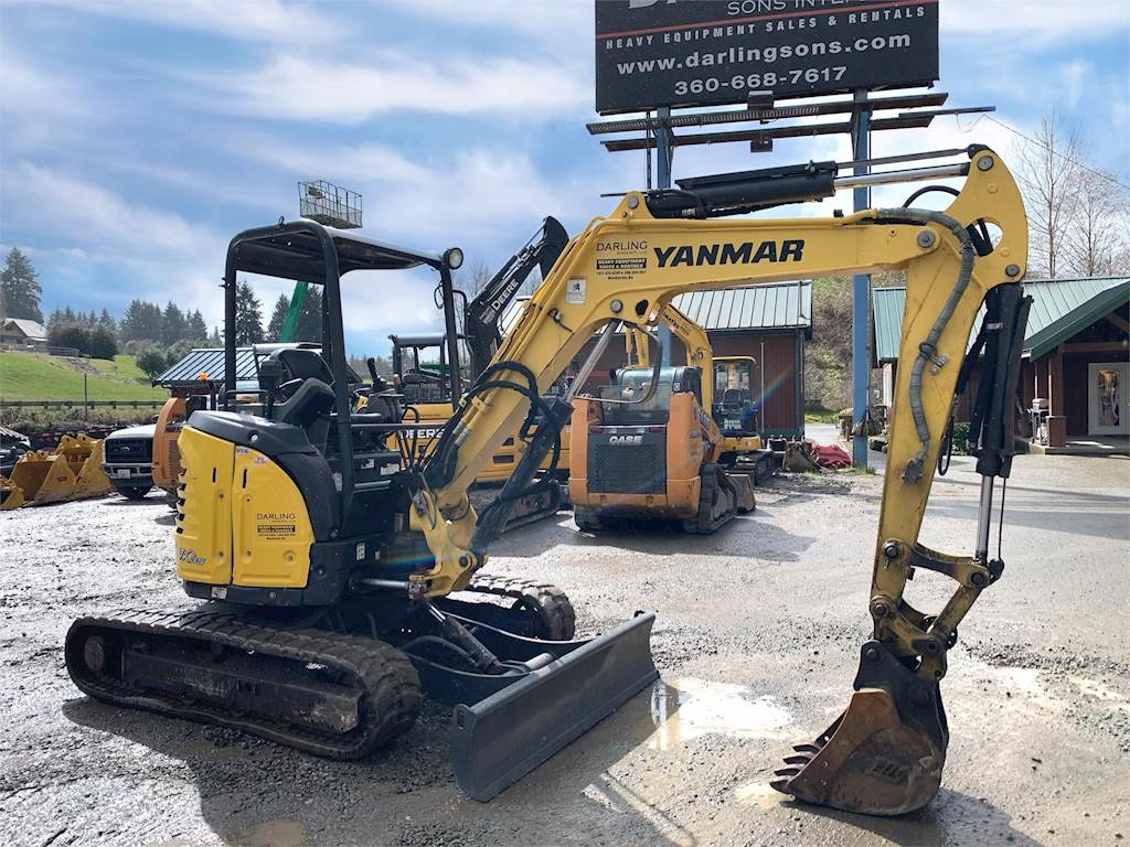 2017 Yanmar VIO356A Mini Excavator For Sale, 1,311 Hours Snohomish