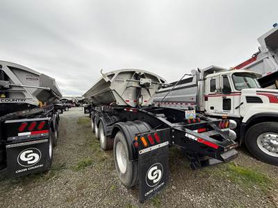 Cross Country Quad Axle Side Dump Trailer - Air Ride