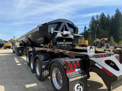 Cross Country Quad Axle Side Dump Trailer - Air Ride