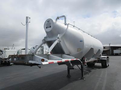 Vantage 41ft Tandem Axle Aluminum Dry Bulk / Pneumatic Tank Trailer - Hendrickson, Fixed Axle