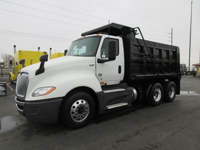 International LT Dump Truck - Cummins 450HP, 12 Speed Endurant Automatic, 13' Dump