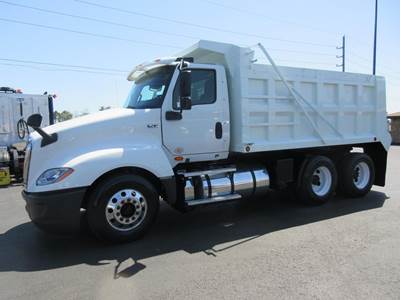 International LT Dump Truck - Cummins 450HP, 12 Speed Endurant Automatic, 13' Dump