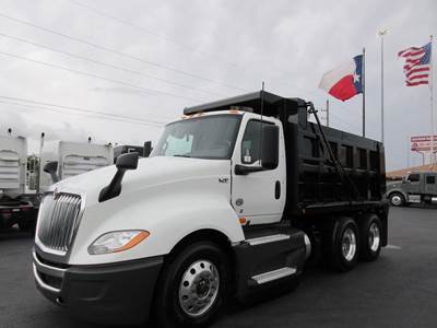 International LT Dump Truck - Cummins 450HP, 12 Speed Endurant Automatic, 13' Dump