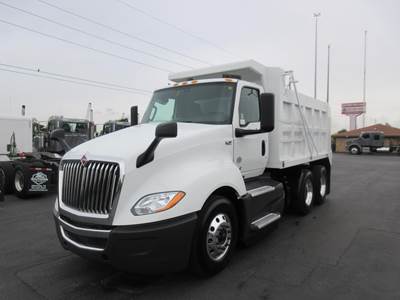 International LT Dump Truck - Cummins 450HP, 12 Speed Endurant Automatic, 13' Dump