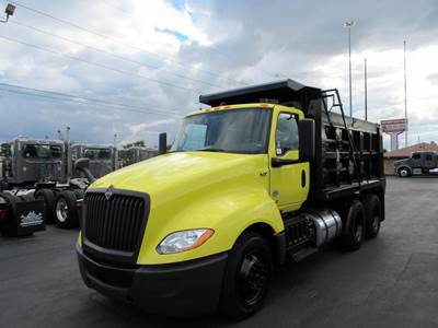 International LT Dump Truck - Cummins 450HP, 12 Speed Endurant Automatic, 13' Dump