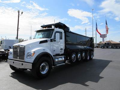 Kenworth T880 Dump Truck - Paccar 455HP, 6 Speed Allison Rds Automatic, 22' Dump