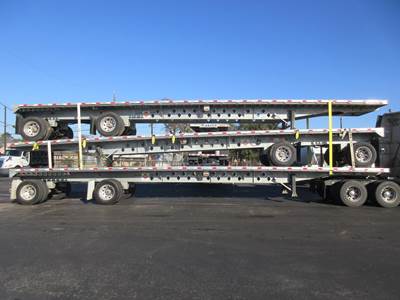 Hyundai 48x102 Aluminum Flatbed Trailer - Hendrickson, Spread Axle
