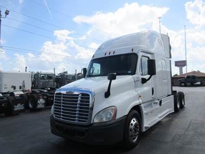 Freightliner Cascadia 125 Evolution Sleeper Semi Truck - Raised Roof Sleeper, Detroit 455HP, 10 Speed Manual