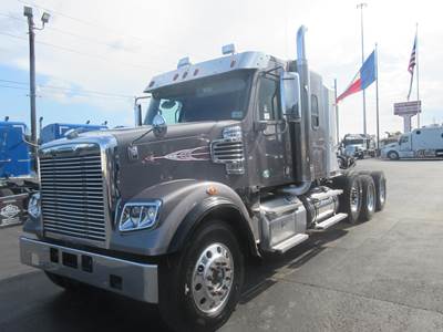 Freightliner Coronado 122 SD Tri Axle Sleeper Semi Truck - 48" Mid Roof Sleeper, Cummins 565HP, 6 Speed Allison Rds Automatic