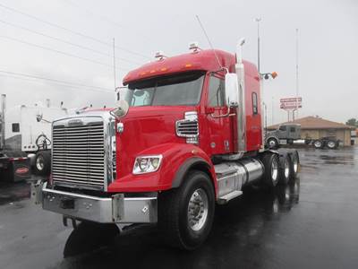 Freightliner Coronado 122 SD Tri Axle Sleeper Semi Truck - 72" Mid Roof Sleeper, Detroit 560HP, 18 Speed Manual