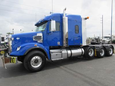 Freightliner Coronado 122 SD Tri Axle Sleeper Semi Truck - 70" Mid Roof Sleeper, Detroit 560HP, 18 Speed Manual