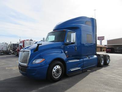 International LT Sleeper Semi Truck - 73" Raised Roof Sleeper, Cummins 450HP, 12 Speed Automatic