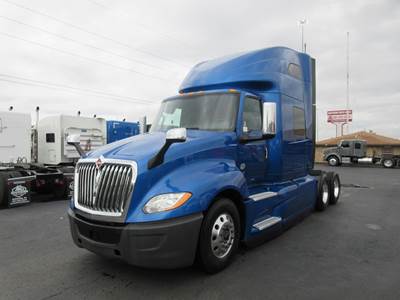 International LT Sleeper Semi Truck - 73" Raised Roof Sleeper, Cummins 450HP, 12 Speed Automatic