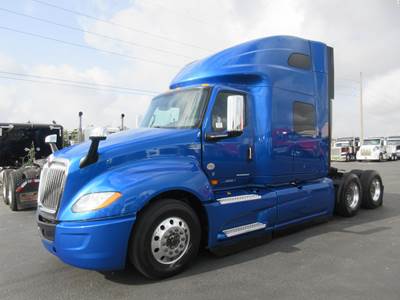 International LT Sleeper Semi Truck - 73" Raised Roof Sleeper, Cummins 450HP, 12 Speed Automatic