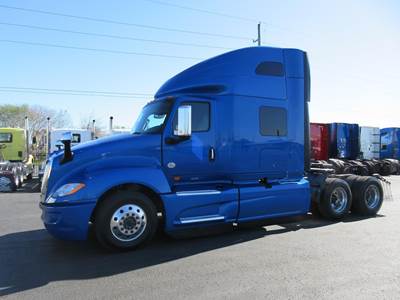 International LT Sleeper Semi Truck - 73" Raised Roof Sleeper, Cummins 450HP, 12 Speed Automatic