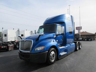 International LT Sleeper Semi Truck - 73" Raised Roof Sleeper, Cummins 450HP, 12 Speed Automatic