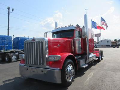 Peterbilt 389 Sleeper Semi Truck - 60" Flat Top Sleeper, Detroit 500HP, 13 Speed Manual