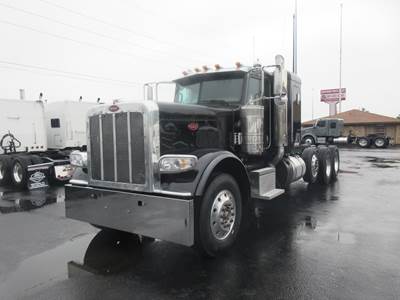 Peterbilt 389 Tri Axle Sleeper Semi Truck - 48" Flat Top Sleeper, Cummins 565HP, 18 Speed Manual