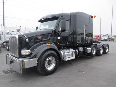 Peterbilt 567 Tri Axle Sleeper Semi Truck - 72" Mid Roof Sleeper, Cummins 565HP, 18 Speed Manual