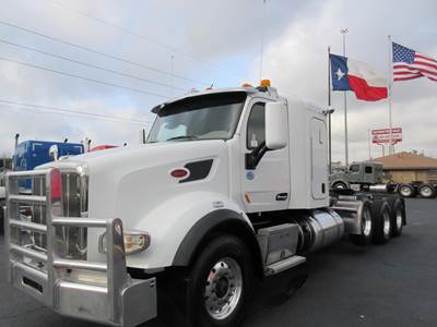 Peterbilt 567 Tri Axle Sleeper Semi Truck - 48" Flat Top Sleeper, Cummins 605HP, 18 Speed Automatic