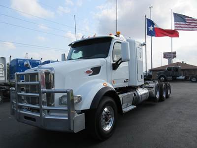Peterbilt 567 Tri Axle Sleeper Semi Truck - 48" Flat Top Sleeper, Cummins 605HP, 18 Speed Automatic