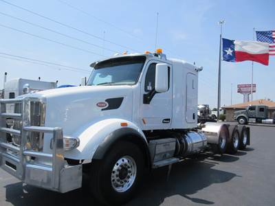 Peterbilt 567 Tri Axle Sleeper Semi Truck - 48" Flat Top Sleeper, Cummins 605HP, 18 Speed Automatic