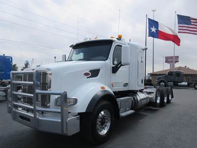 Peterbilt 567 Tri Axle Sleeper Semi Truck - 48" Flat Top Sleeper, Cummins 605HP, 18 Speed Automatic