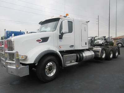 Peterbilt 567 Tri Axle Sleeper Semi Truck - 48" Flat Top Sleeper, Cummins 605HP, 18 Speed Automatic