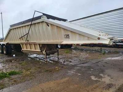 1999 CPS 40 STEEL FIXED CLOSED TANDEM BOTTOM DUMP Belly Dump Trailer ...