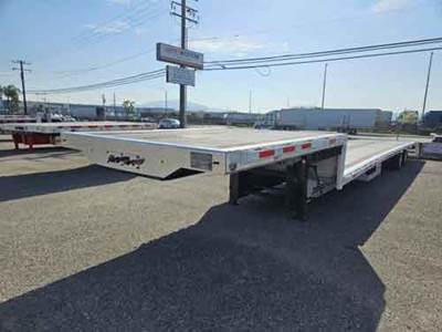 Benson 53x102 Aluminum Drop Deck Trailer - Air Ride, Sliding Spread Axle