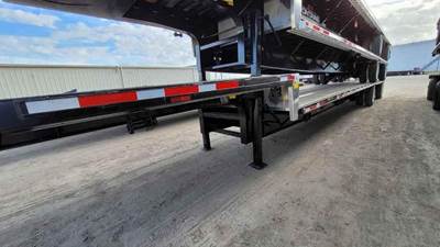 Transcraft 48x102 Steel Drop Deck Trailer - Air Ride, Fixed Spread Axle