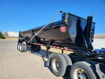 Construction Trailer Specialists (CTS) 32 STEEL FIXED CLOSED TANDEM 1/2 ROUND END DUMP End Dump Trailer
