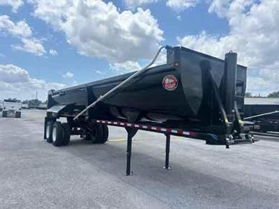 Construction Trailer Specialists (CTS) 32 STEEL FIXED CLOSED TANDEM 1/2 ROUND END DUMP End Dump Trailer