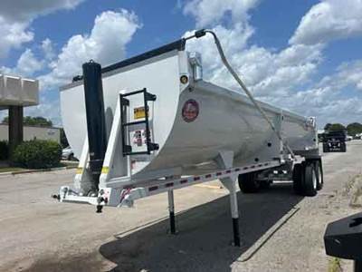 Construction Trailer Specialists (CTS) 32 STEEL FIXED CLOSED TANDEM 1/2 ROUND END DUMP End Dump Trailer