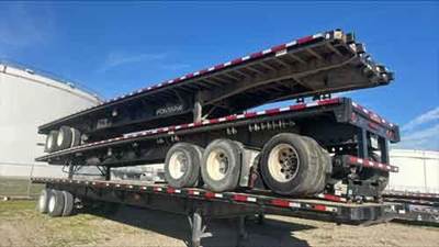 Fontaine 48x102 Steel Flatbed Trailer - Air Ride, Fixed Spread Axle