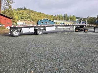 Fontaine 48x102 Aluminum Flatbed Trailer - Air Ride, Sliding Axle