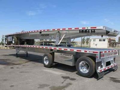 Fontaine 48x102 Aluminum Flatbed Trailer - Air Ride, Sliding Axle