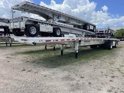 Fontaine 53x102 Aluminum Flatbed Trailer - Air Ride, Sliding Spread Axle