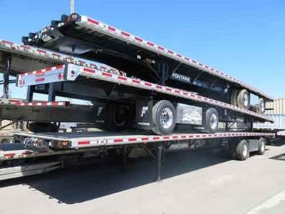 Fontaine 53x102 Combination Flatbed Trailer - Air Ride, Sliding Axle