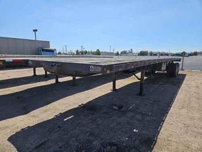 Fruehauf 45x96 Steel Flatbed Trailer - Air Ride, Sliding Axle