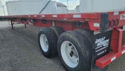 Transcraft 48x102 Steel Flatbed Trailer - Spring, Fixed Spread Axle